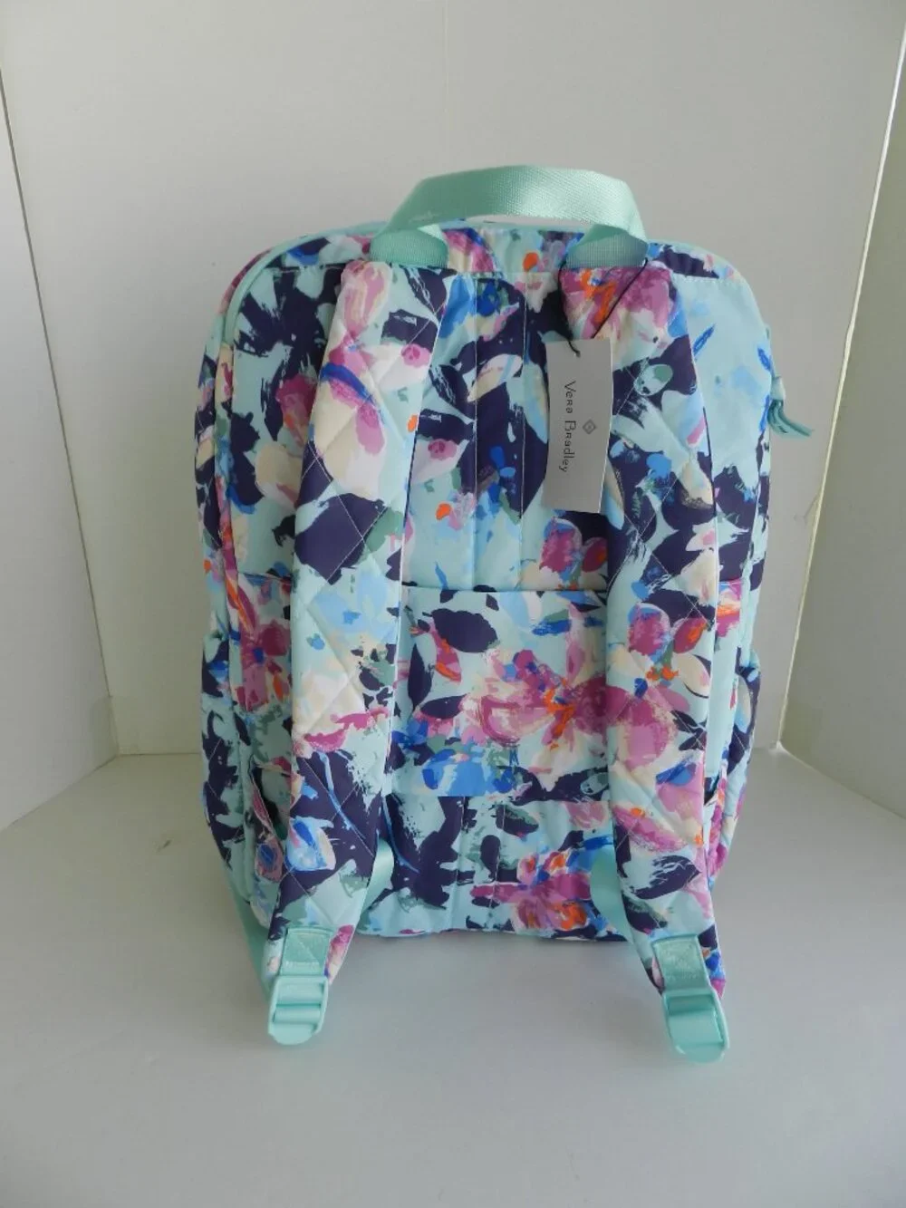 Vera Bradley Essential LARGE Backpack Laptop Backpack in Sage